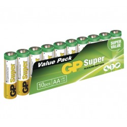 Baterii alcaline GP LR6 1.5V AA 10 buc set Baterii alcaline GP LR6 1.5V AA 10 buc set